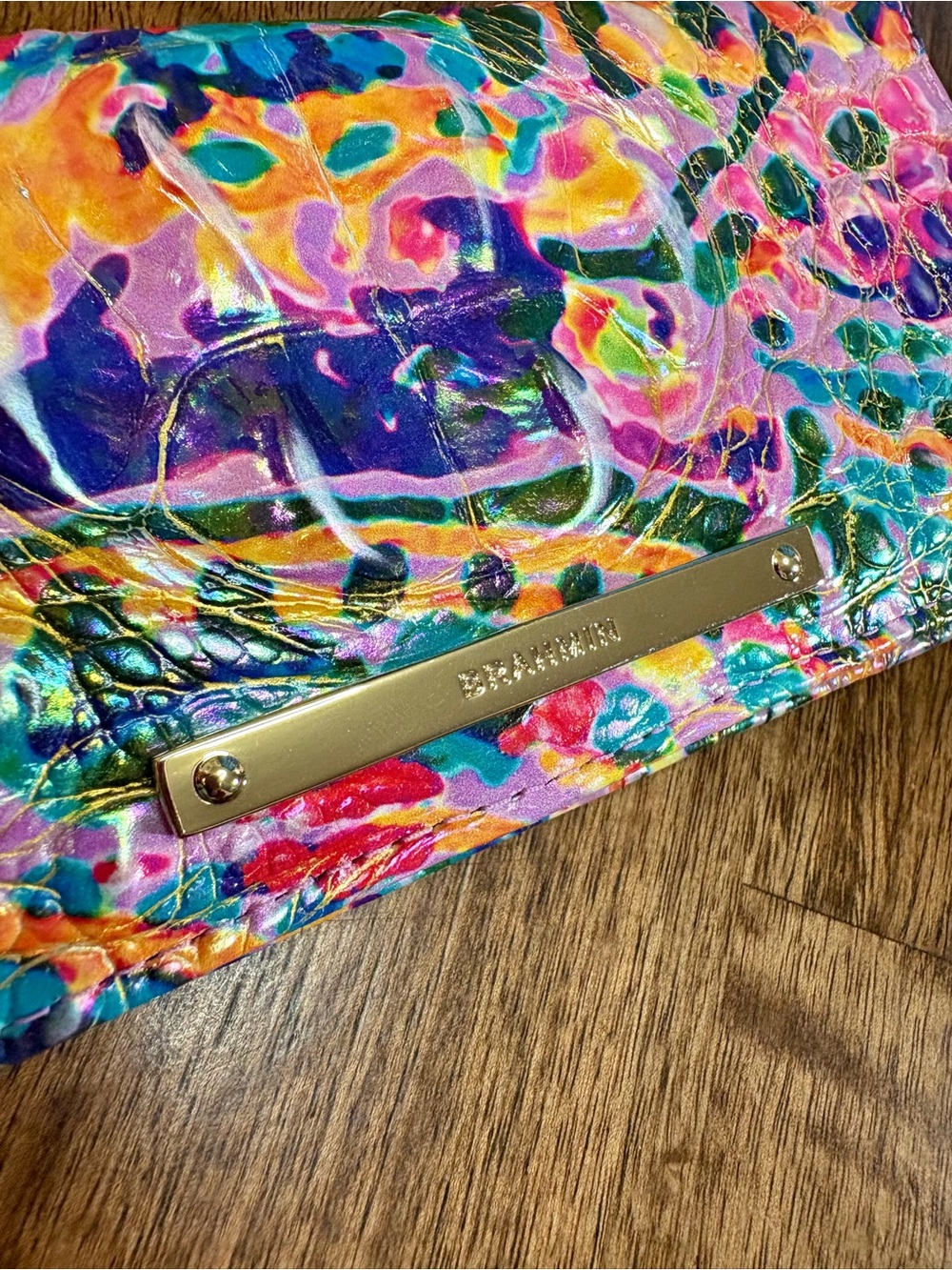 **SOLD**Brahmin NWOT Ady - Rainbow Reef - Iridescent - Holographic - FRONT EYE - Picture 13 of 13